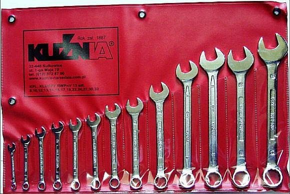 FORGE COMBINATION WRENCHES SET 9 pcs. 8-24mm Cr-V RWPn #1