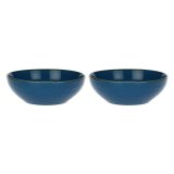 Set of 2 Concerto Blu Avio Salad Bowls - Navy Blue, 26 cm #1