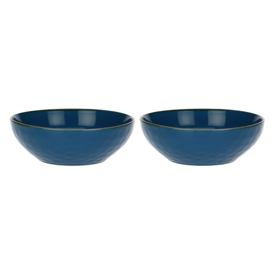 Set of 2 Concerto Blu Avio Salad Bowls - Navy Blue, 26 cm #1