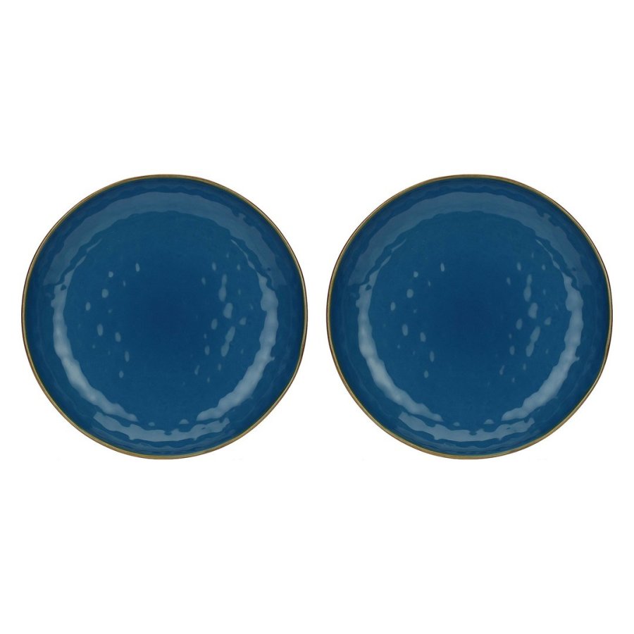 Set of 2 Concerto Blu Avio Round Bowls - Navy Blue, 30 cm #1