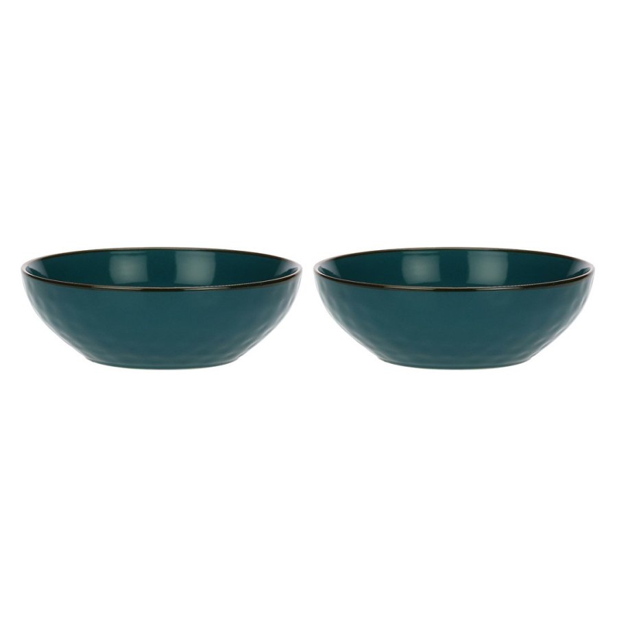 Set of 2 Concerto Ottanio Salad Bowls - Blue-Green, 26 cm #1