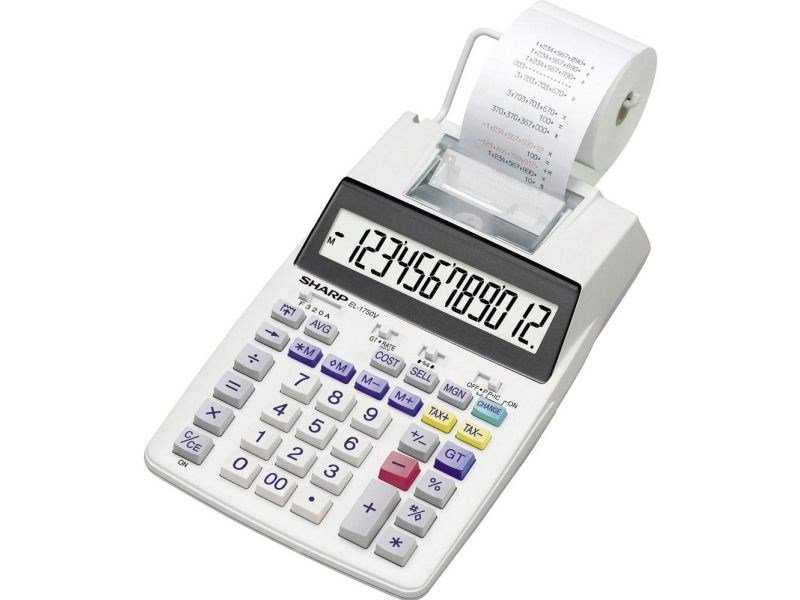 Sharp EL-1750V regnemaskine #2