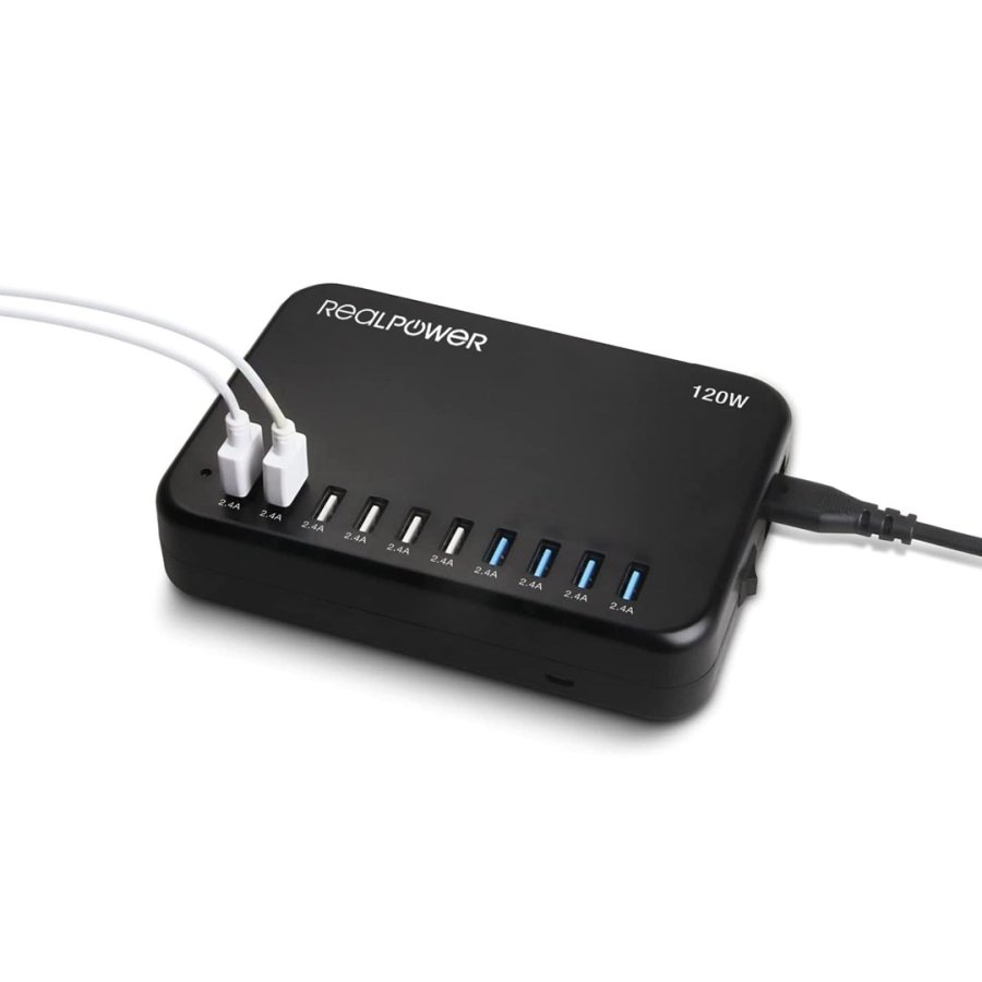 RealPower Ladestation Power Station 120    120W  10xUSB-A #1