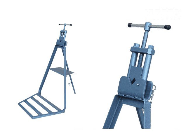 FORGE HYDRAULIC PIPE VISE WITH STAND #1