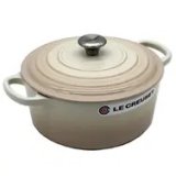 Le Creuset Signature Roaster round 22cm Meringue creme (21177227164430) #1