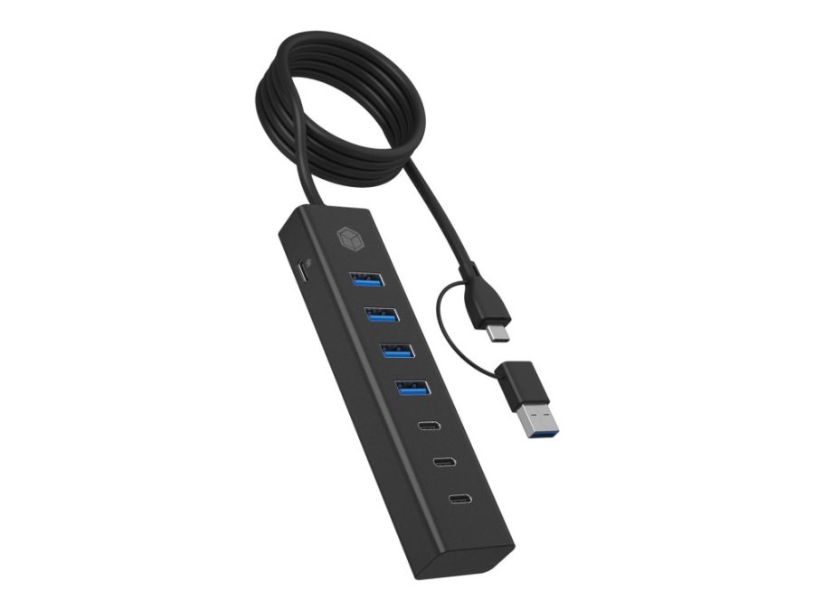 ICY BOX IB-HUB1737-C3 USB 3.2 Gen 1 (3.1 Gen 1) Type-C 5000 Mbit/s Sort #2