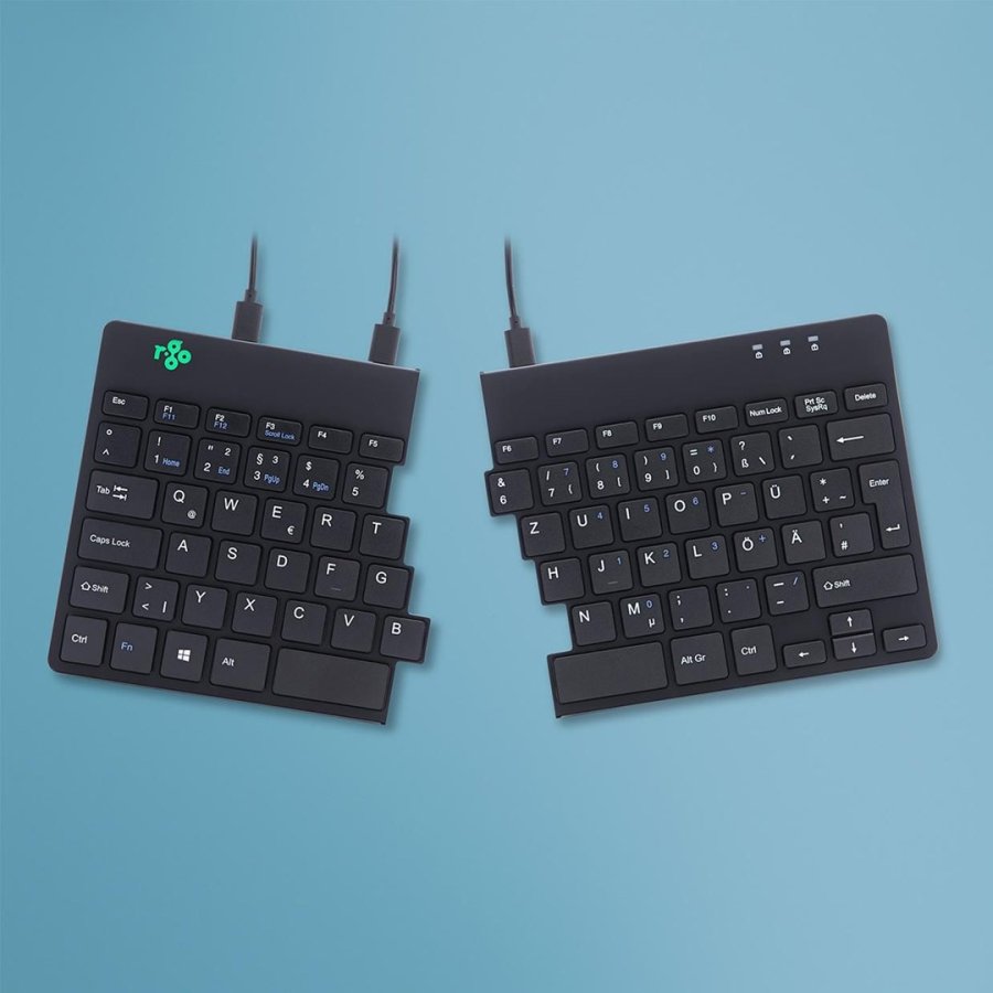 R-Go Tools Ergonomisch toetsenbord R-Go Split Break v2 met pauzesoftware, gesplitst toetsenbord, QWERTZ (DE), bedraad, zwart #2