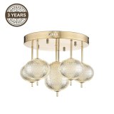 CEILING LUMINAIRE LED B2360-6 GOLD #1