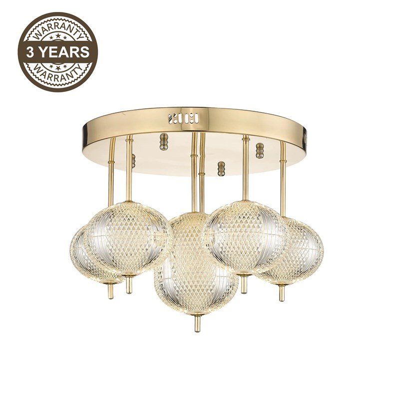 CEILING LUMINAIRE LED B2360-6 GOLD #1