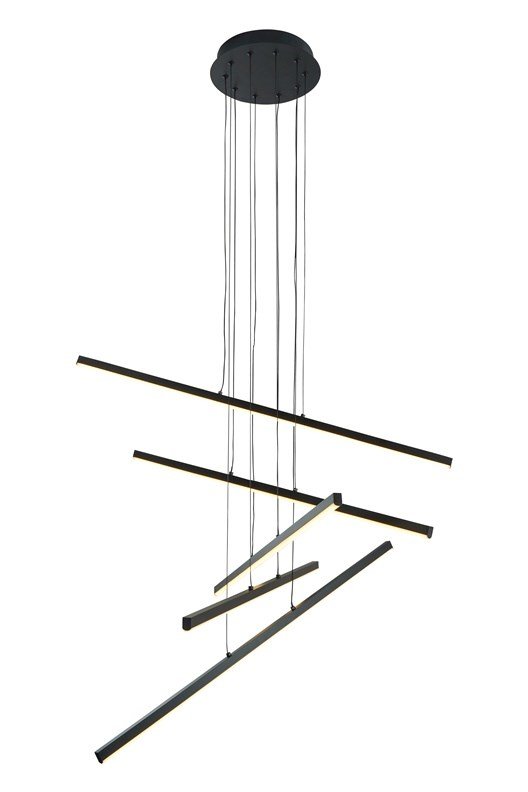 PENDANT LED LIGHT SIBIU 60W 4000K BLACK #1