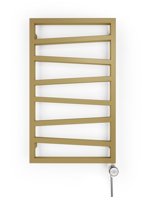 TOWEL HEATER EL. ZIGZAG+MOA ANODIC GOLD #1