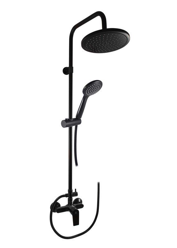 SHOWER SET WITH MIXER BLACK MT COLORADO #1