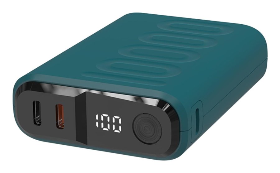 Powerbank RealPower PB-10000C PD+ mit 3xType-C,Dunkelblau #1