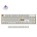 Keychron K10 HE tastatur Spil USB + RF Wireless + Bluetooth QWERTY Engelsk Hvid, Tr� #2