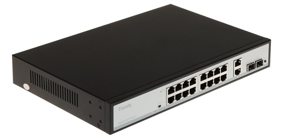 SWITCH POE TC-P3S020 SPEC:G/1622/AT/180 16-PORTOWY SFP TIANDY #1