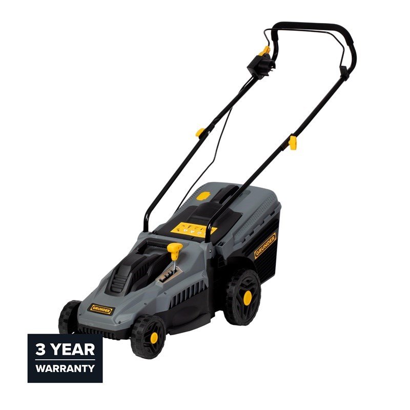 LAWN MOVER CORDED 1400W 33CM GRUNDER #1