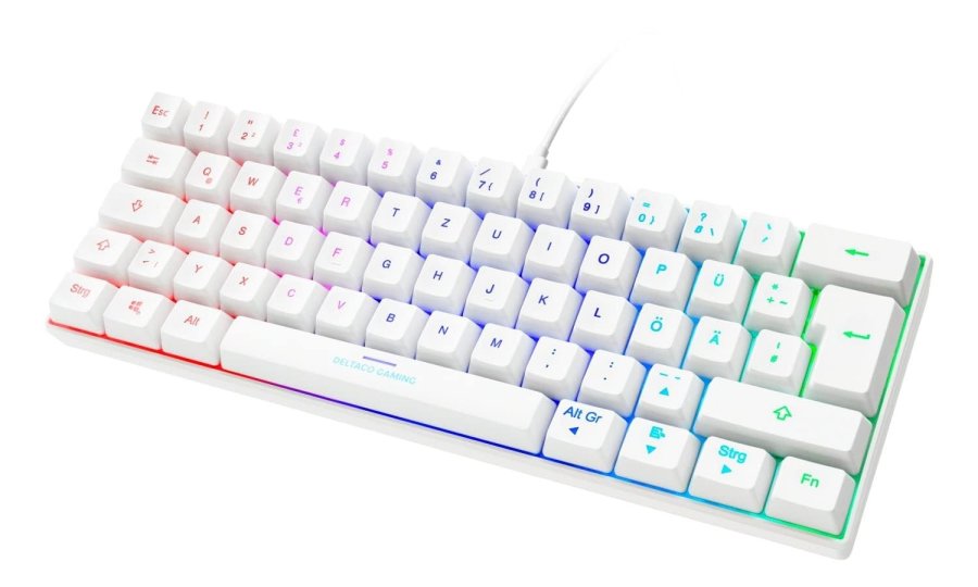 Deltaco Gaming GAM-075-W-DE tastatur Spil USB QWERTZ Tysk Hvid #2