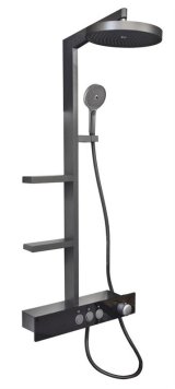 SHOWER SET DOMOLETTI METAL GREY #1