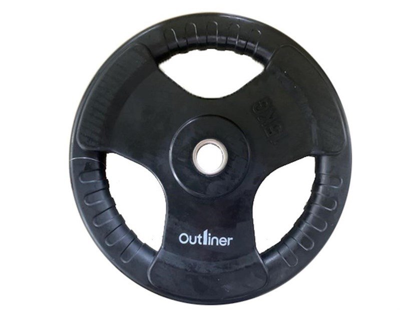 RUBBER PLATE WITH HANDLE CUT 15KG #1