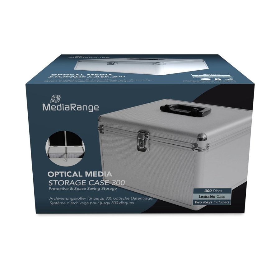 MediaRange BOX76 optisk disk etui Boksetaske 300 diske S�lv #2