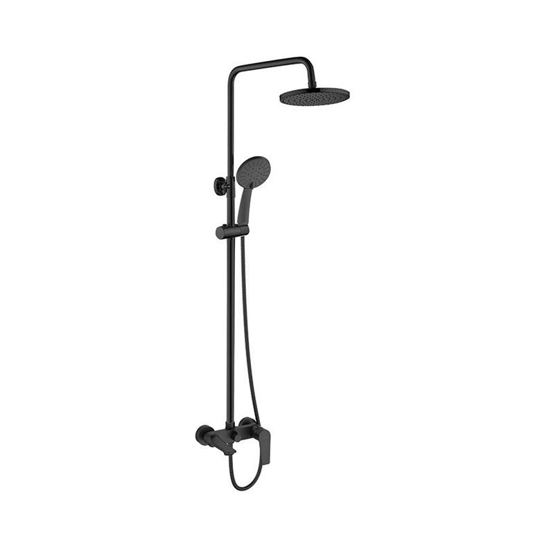 SHOWER COLUMN DOKOS W BATH MIXER BLACK #1