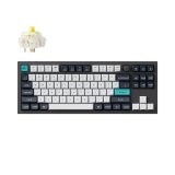 Keychron Q3 Max tastatur Spil USB + RF Wireless + Bluetooth QWERTY Sort, Bl�, M�rkebl�, Hvid #2