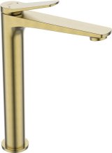 HIGH WASHBASIN MIXER NESTOS BRUSHED GOLD #1