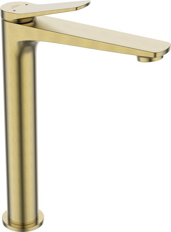 HIGH WASHBASIN MIXER NESTOS BRUSHED GOLD #1