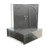 MediaRange BOX21 optisk disk etui Smykkeboks 1 diske Sort, Transparent #2