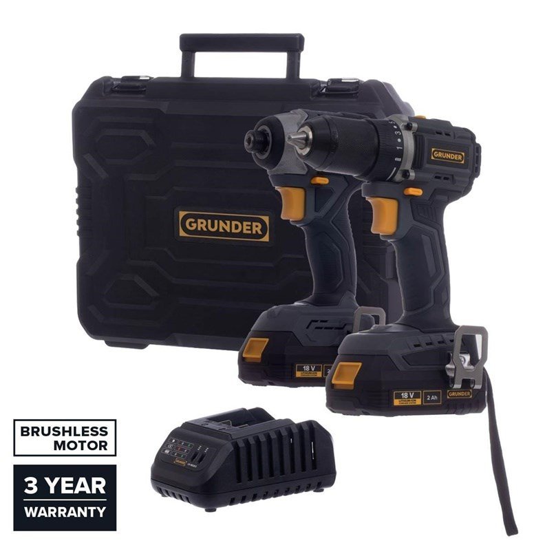 TOOL SET CD-B0A18 CW-B1218E 18V BL 2X2AH #1