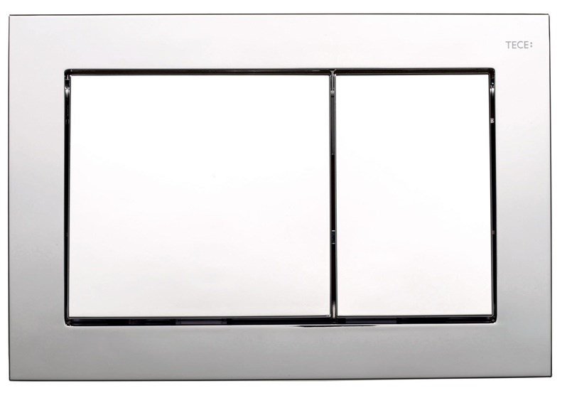 TECEBASE TOILET PUSH PLATE CHROME BRIGHT #1