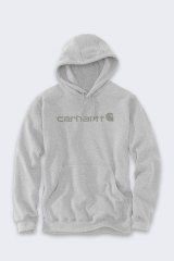 Bluza z kapturem Carhartt Marquette Logo Sweatshirt - heather gray/gray rozmiar: l #1