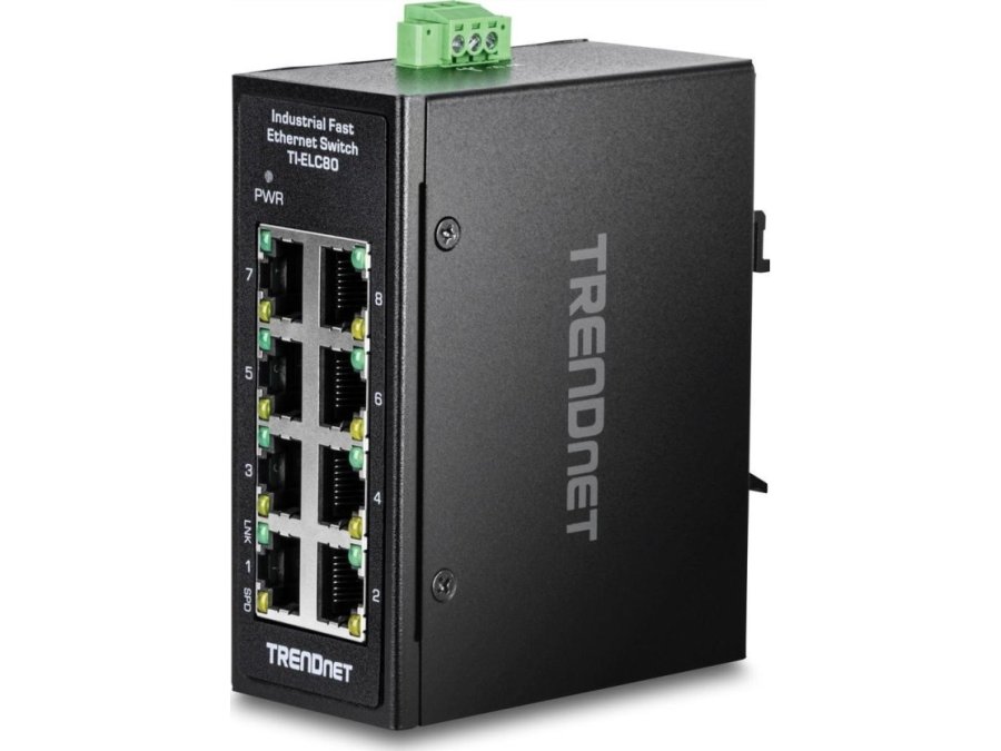 Trendnet TI-ELC80 netv�rksswitch Ikke administreret Fast Ethernet (10/100) Sort #2