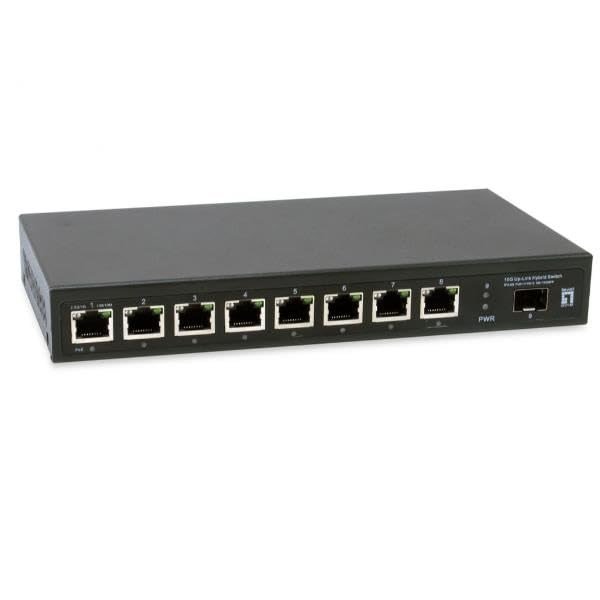LevelOne GEP-0925 netv�rksswitch Ikke administreret 2.5G Ethernet (100/1000/2500) Str�m over Ethernet (PoE) Sort #2