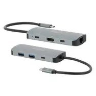 Mobilis 001382 dockingstation Ledningsf�rt USB 3.2 Gen 1 (3.1 Gen 1) Type-C Sort, Gr� #2