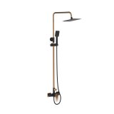 SHOWER COLUMN MIDNIGHT BLACK/GOLD #1