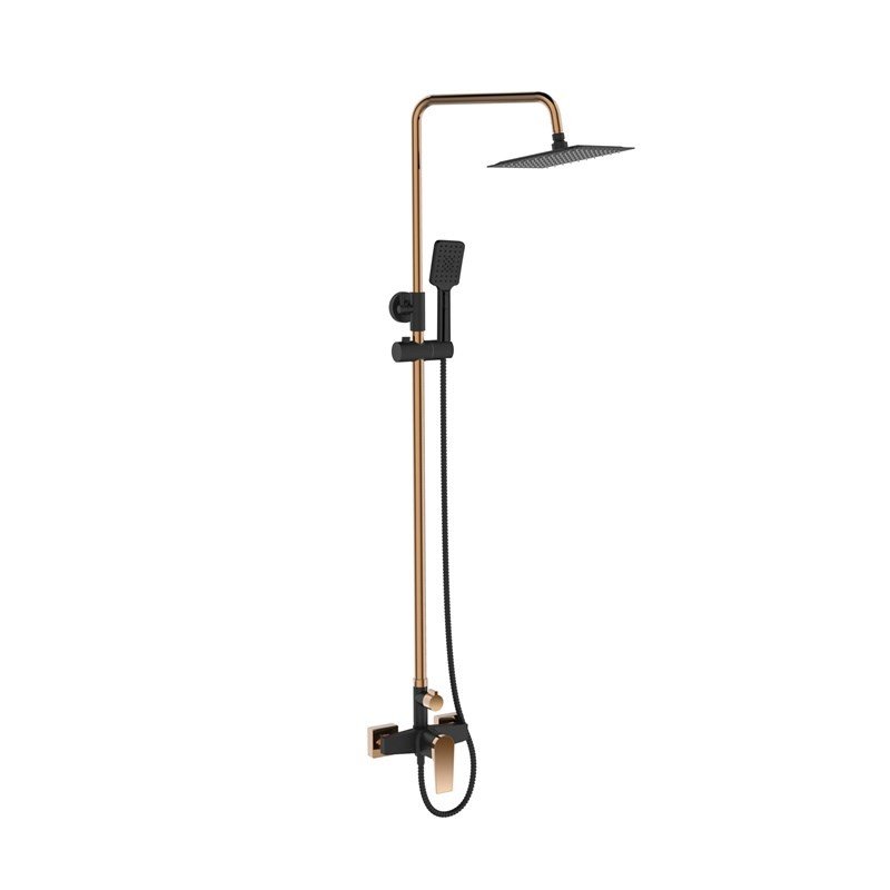 SHOWER COLUMN MIDNIGHT BLACK/GOLD #1