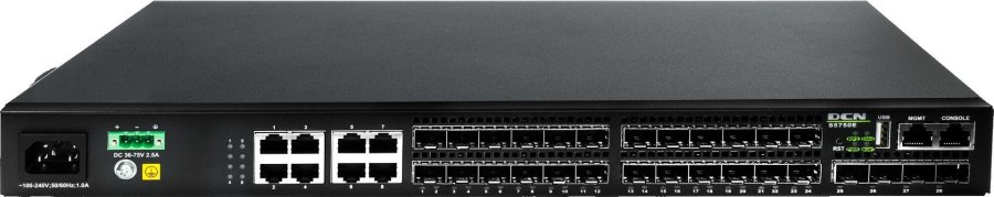 DCN S5750E-28F-SI-D netv�rksswitch Administreret L2/L3 Gigabit Ethernet (10/100/1000) 1U Sort #2