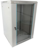 Szafa RACK Pulsar 18U / 19” wisząca do złożenia 600x600 szara #1