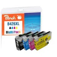 Peach PI500-395 bl�kpatron 4 stk Kompatibel H�jt (XL) udbytte Sort, Bl�, Magenta, Gul #2