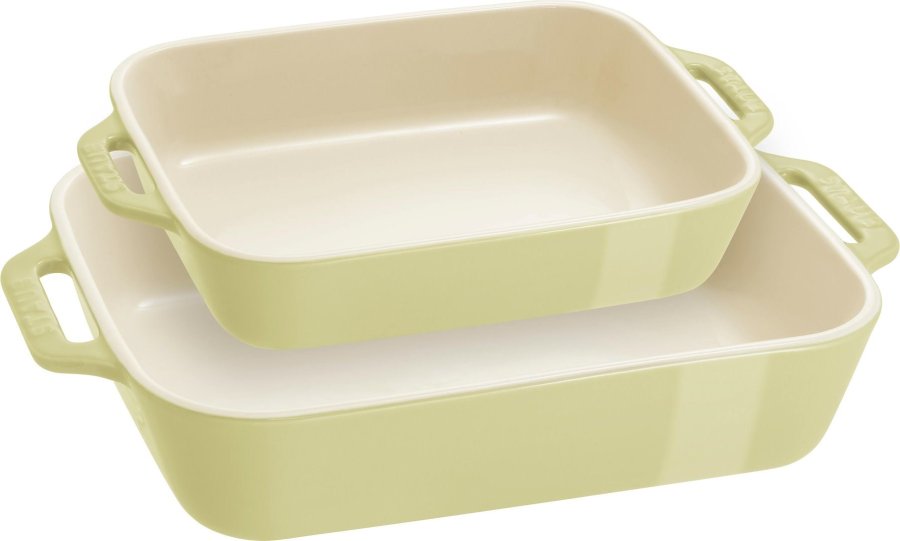 STAUB COOKING Zestaw 2 p�misk�w prostoktnych, jasnozielony #1
