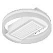 CEILING FAN 55W CCT WHITE #1