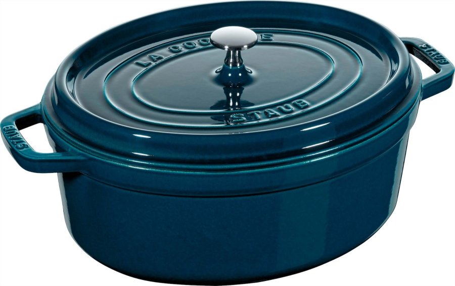 STAUB LA COCOTTE Garnek eliwny owalny 6.7 ltr, La Mer #1