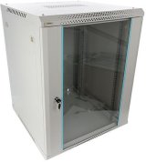 Szafa RACK Pulsar 15U / 19” wisząca do złożenia 600x600 szara #1