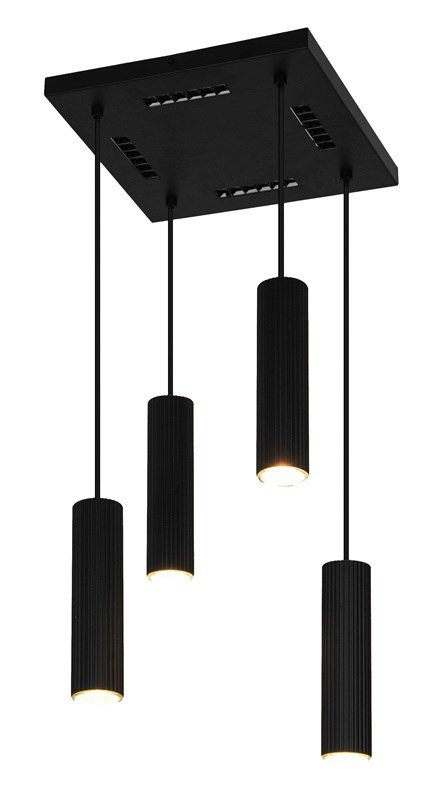 PENDANT LIGHT ICEL 4XGU10 MATT BLACK #1