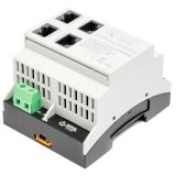 Switch PoE 4 portowy z wbudowanym zasilaczem na szyn TH35 ATTE SWPS-4-11-DIN4 #1