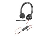 HP Poly Blackwire 3325 Stereo Microsoft Teams Certified USB-C Headset +3.5mm Plug +USB-C/A Adapter #2
