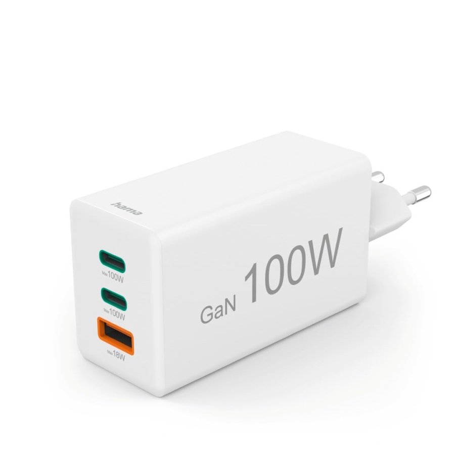 HAMA Schnellladeger�t GaN, 2x USB-C PD, 1x USB-A Q #1