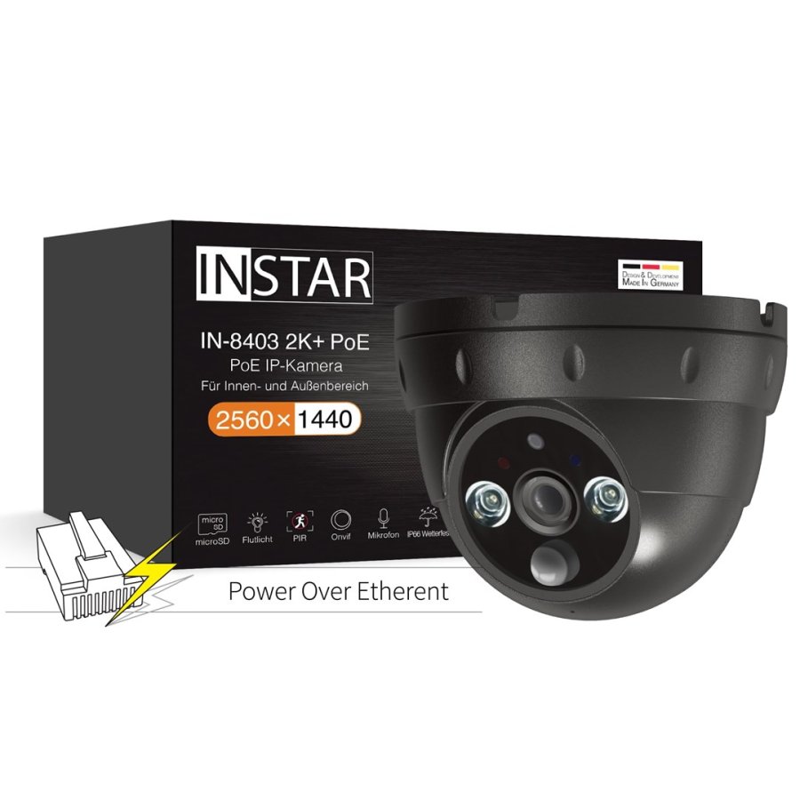 INSTAR IN-8403 2K+ PoE Schwarz #1