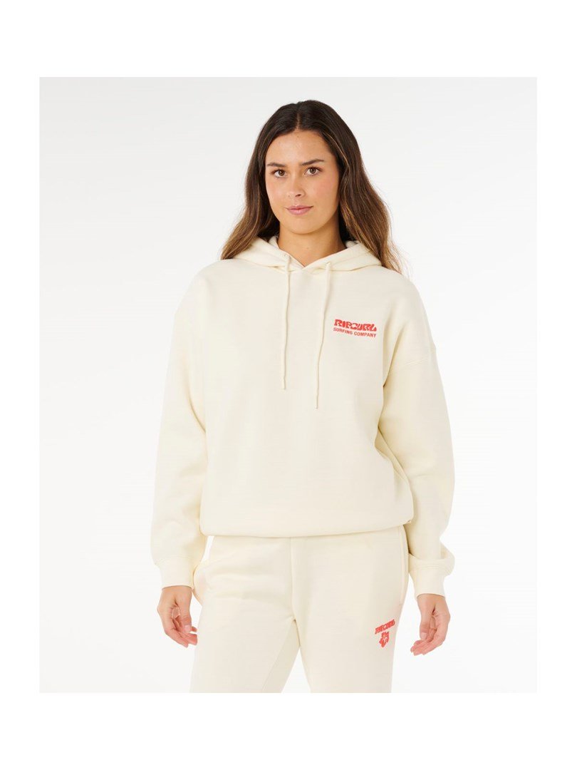 Bluza damska RIP CURL Surf Puff Heritage Hood beĹĽowa - M #1